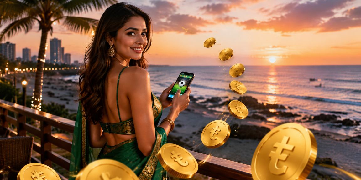 An online bettor placing a football bet from Saint Martin's Island
